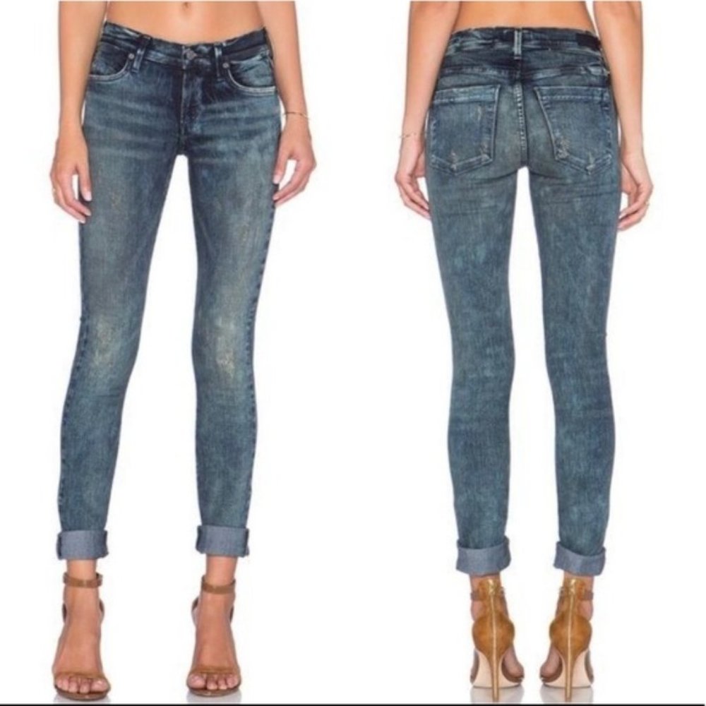 AGOLDE Colette acid wash distressed skinny jean 27